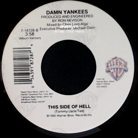 Damn Yankees - Where You Goin' Now / This Side Of Hell side B