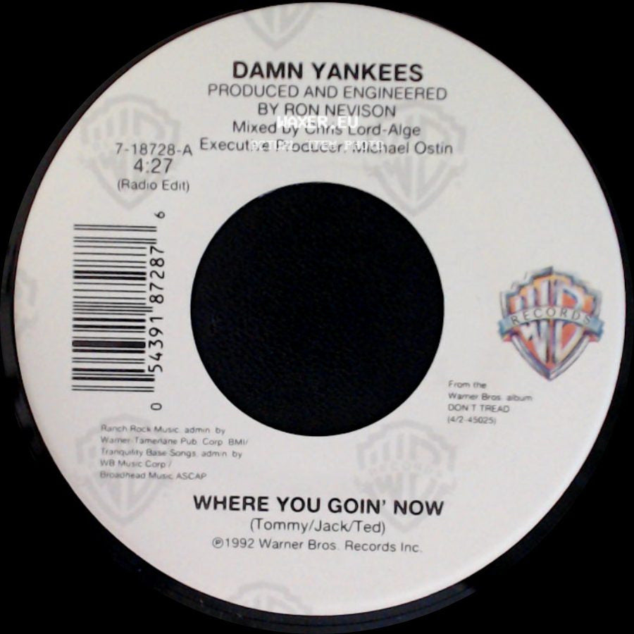 Damn Yankees - Where You Goin' Now / This Side Of Hell side A