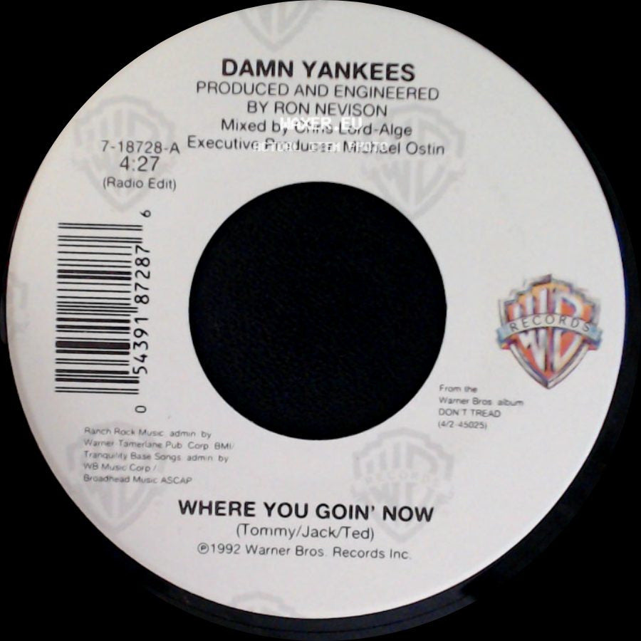 Damn Yankees - Where You Goin' Now / This Side Of Hell side A