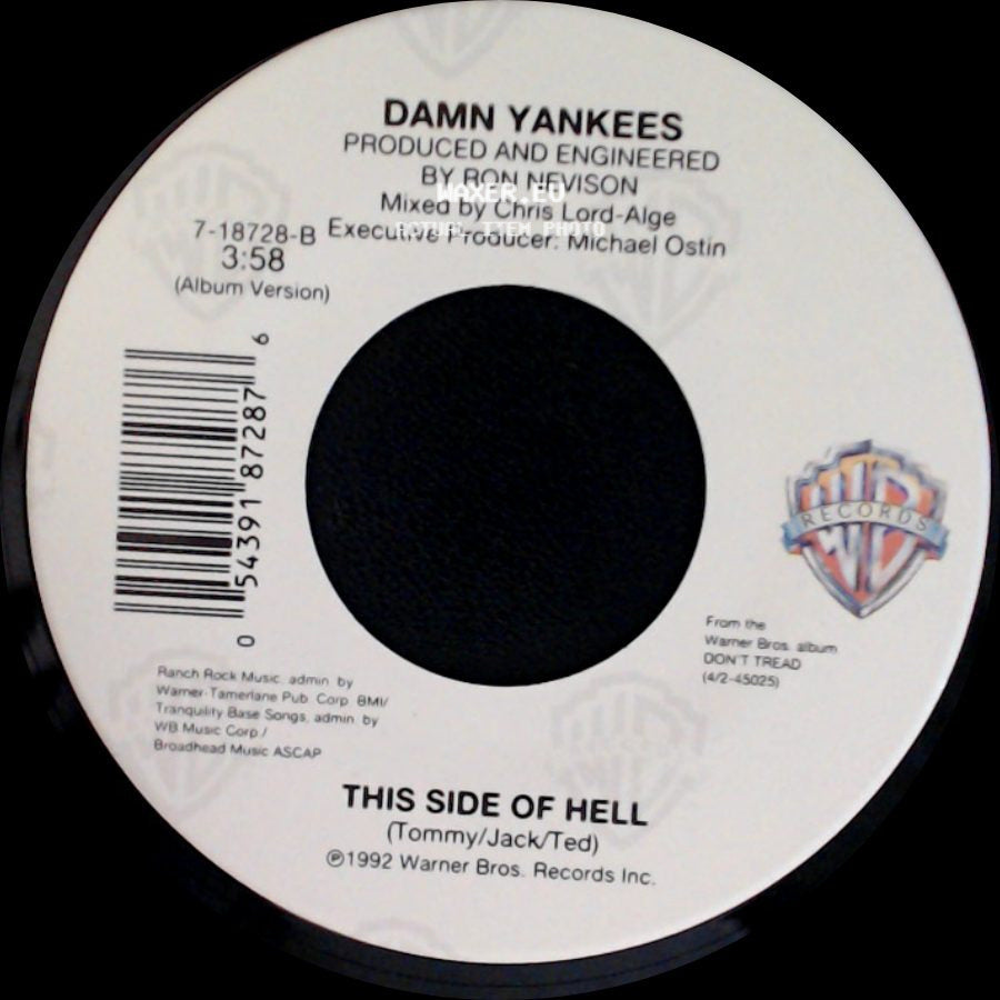 Damn Yankees - This Side Of Hell / Where You Goin' Now side A