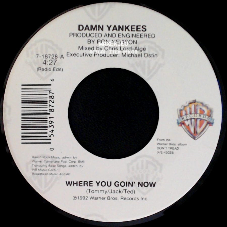 Damn Yankees - This Side Of Hell / Where You Goin' Now side B