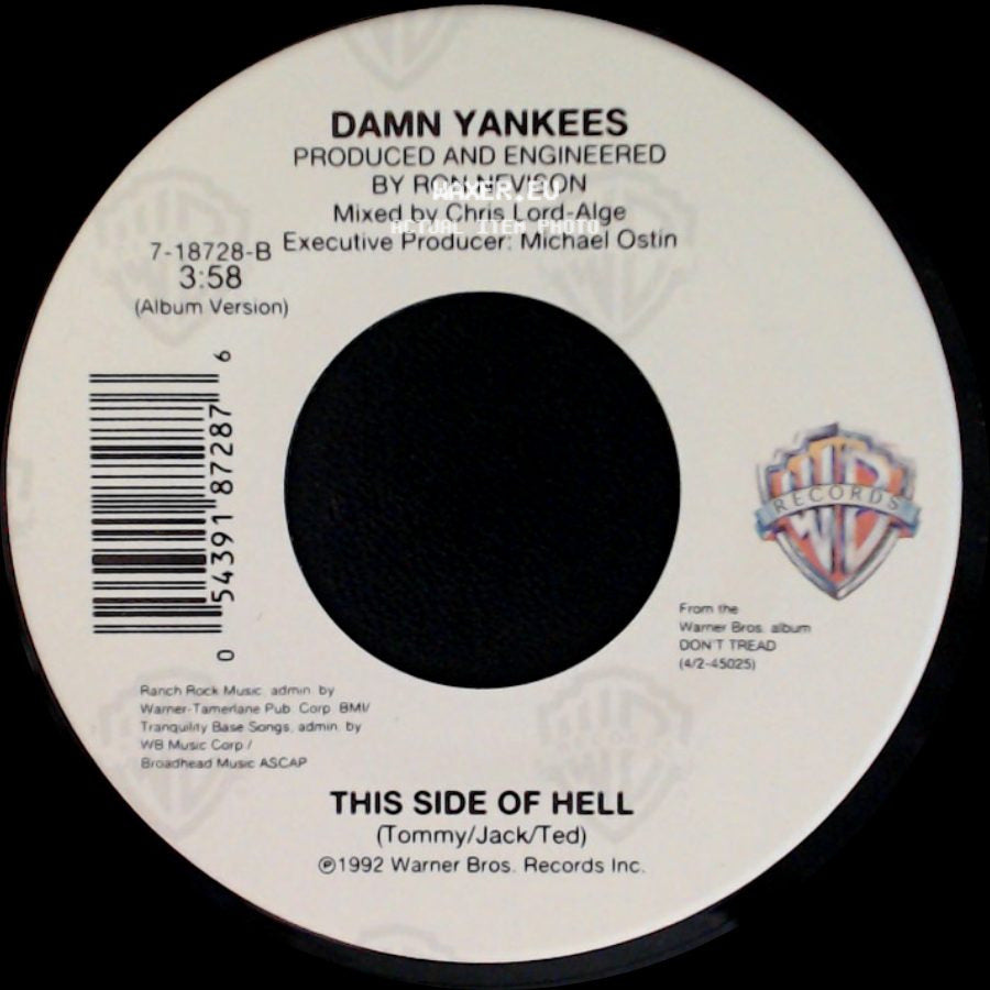 Damn Yankees - This Side Of Hell / Where You Goin' Now side A