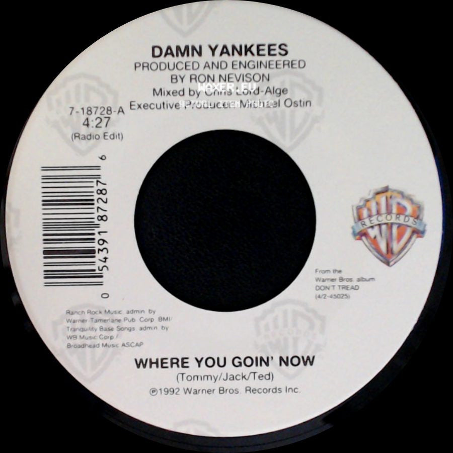 Damn Yankees - This Side Of Hell / Where You Goin' Now side B