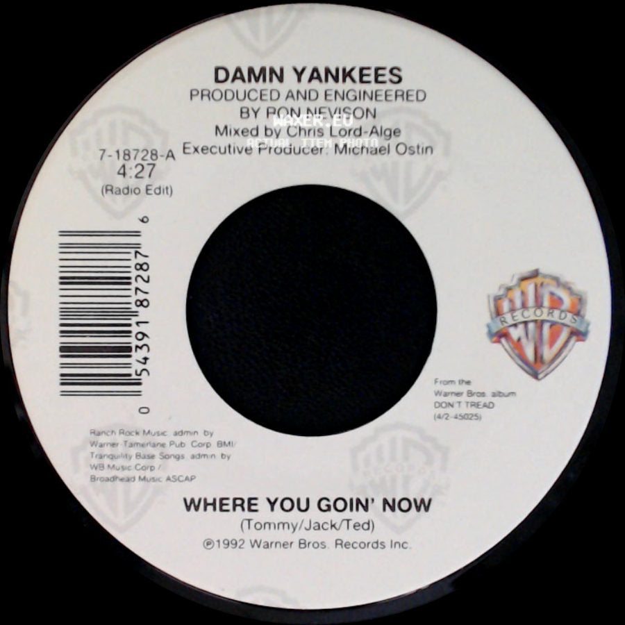 Damn Yankees - This Side Of Hell / Where You Goin' Now side B