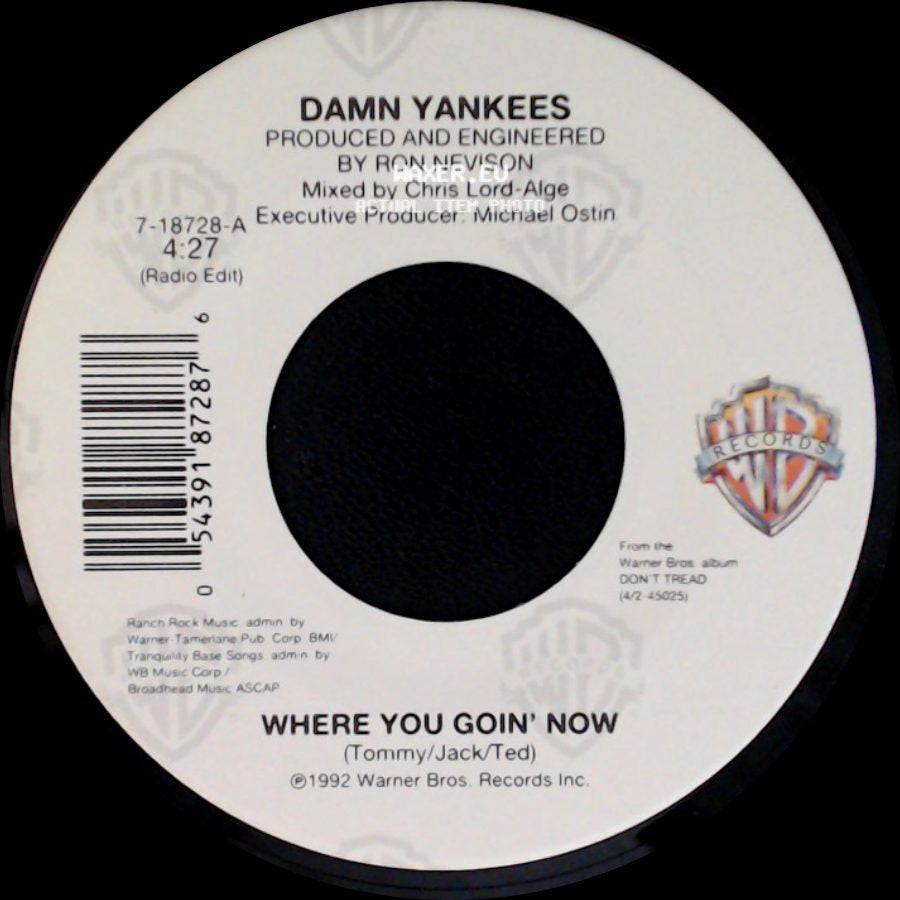 Damn Yankees - This Side Of Hell / Where You Goin' Now side B