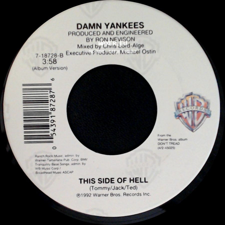 Damn Yankees - This Side Of Hell / Where You Goin' Now side A