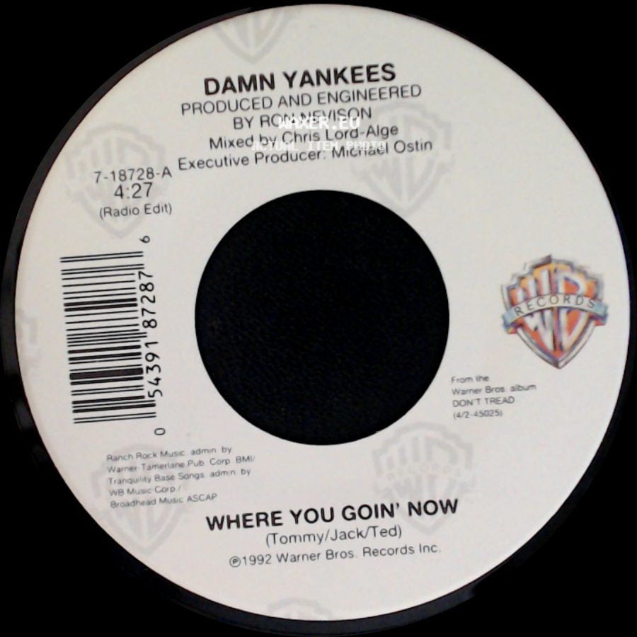 Damn Yankees - This Side Of Hell / Where You Goin' Now side B