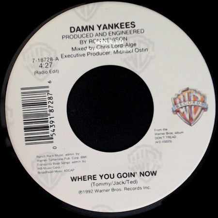 Damn Yankees - This Side Of Hell / Where You Goin' Now side B