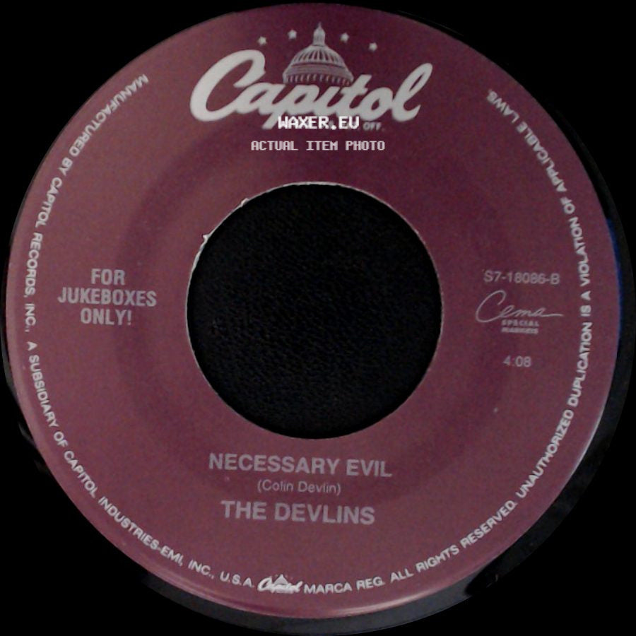 The Devlins - Necessary Evil / Someone To Talk To side A