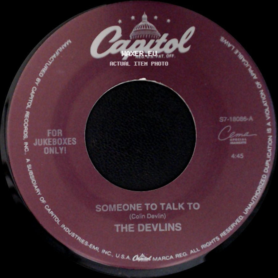 The Devlins - Necessary Evil / Someone To Talk To side B