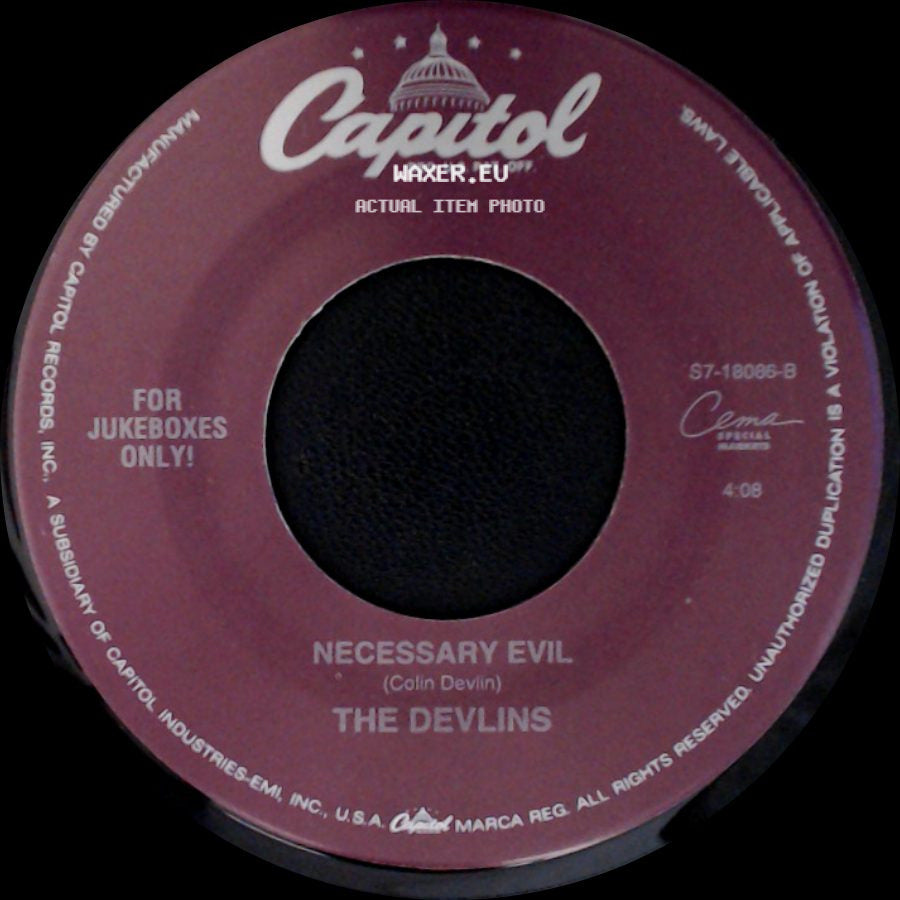 The Devlins - Necessary Evil / Someone To Talk To side A