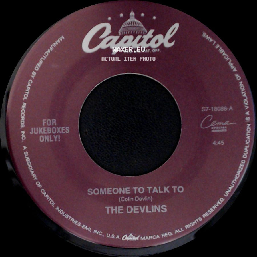 The Devlins - Necessary Evil / Someone To Talk To side B