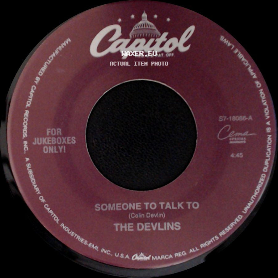 The Devlins - Someone To Talk To / Necessary Evil side A