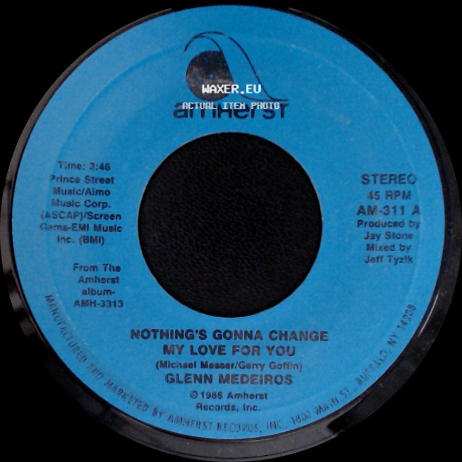 Glenn Medeiros - Nothing's Gonna Change My Love For You / Nothing's Gonna Change My Love For You (Instrumental Mix) side A