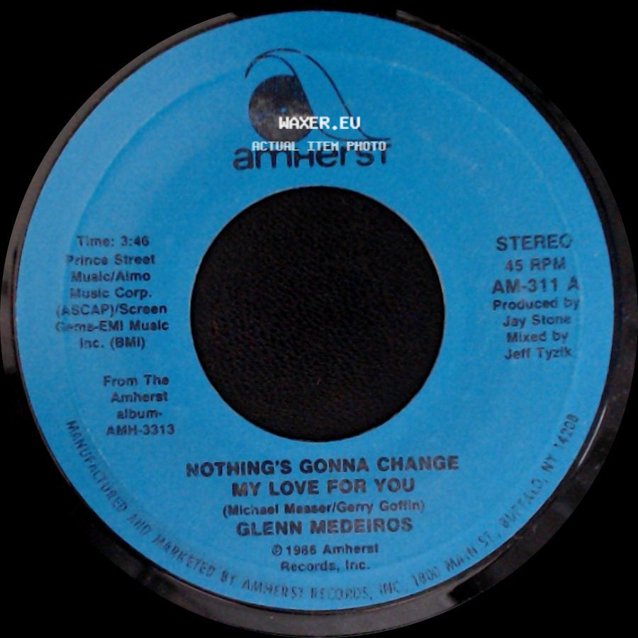 Glenn Medeiros - Nothing's Gonna Change My Love For You (Instrumental Mix) / Nothing's Gonna Change My Love For You side B