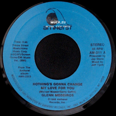 Glenn Medeiros - Nothing's Gonna Change My Love For You (Instrumental Mix) / Nothing's Gonna Change My Love For You side B