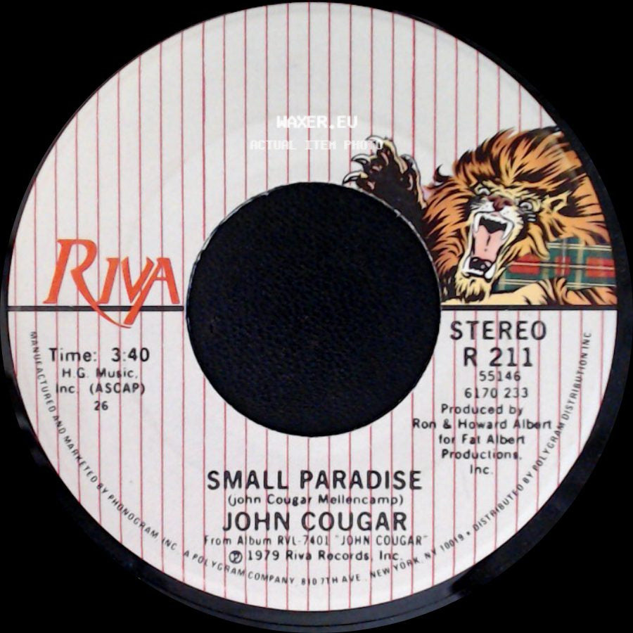 John Cougar - Small Paradise / Hand To Hold On To side A