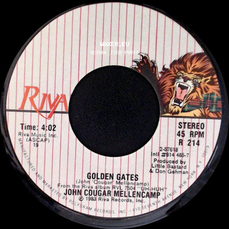 John Cougar Mellencamp - Golden Gates / Crumblin' Down side A