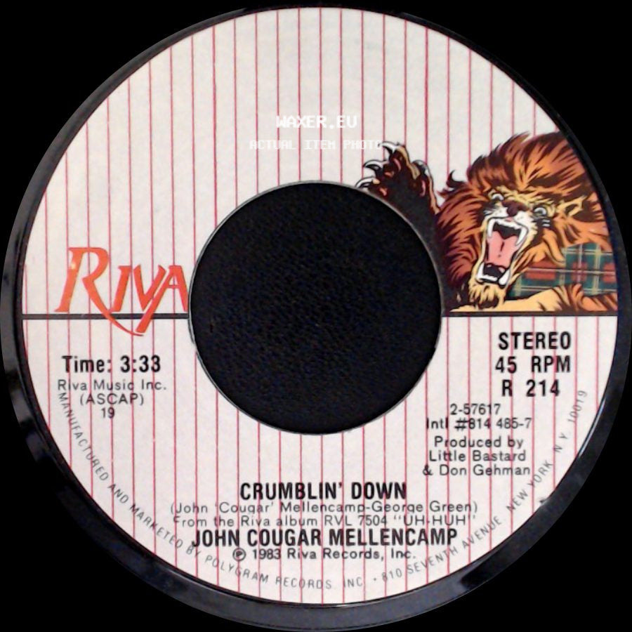 John Cougar Mellencamp - Golden Gates / Crumblin' Down side B