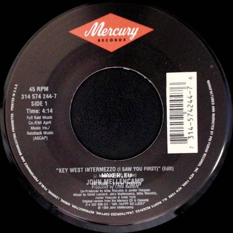 John Mellencamp - Key West Intermezzo (I Saw You First) (Edit) / Just Another Day side A