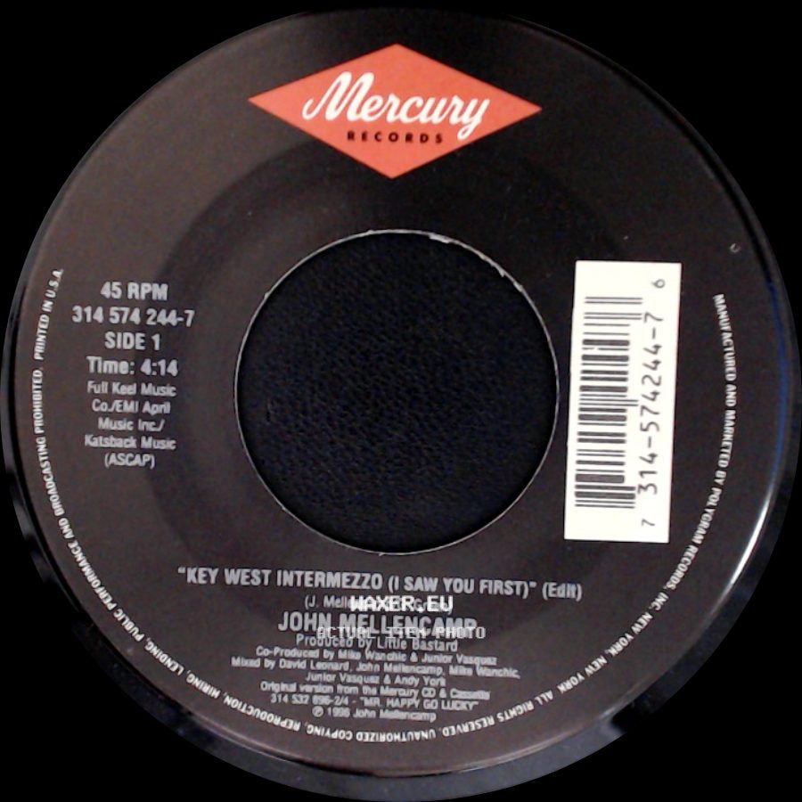 John Mellencamp - Key West Intermezzo (I Saw You First) / Just Another Day side A