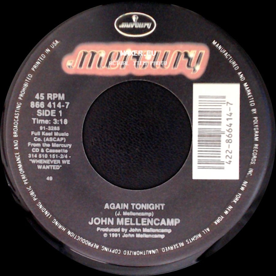 John Mellencamp - Again Tonight / Get A Leg Up (Live) side A