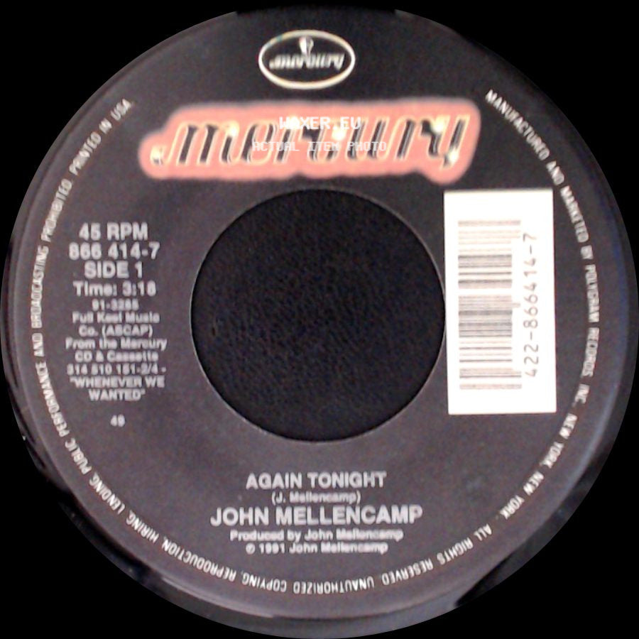 John Mellencamp - Again Tonight / Get A Leg Up (Live) side A