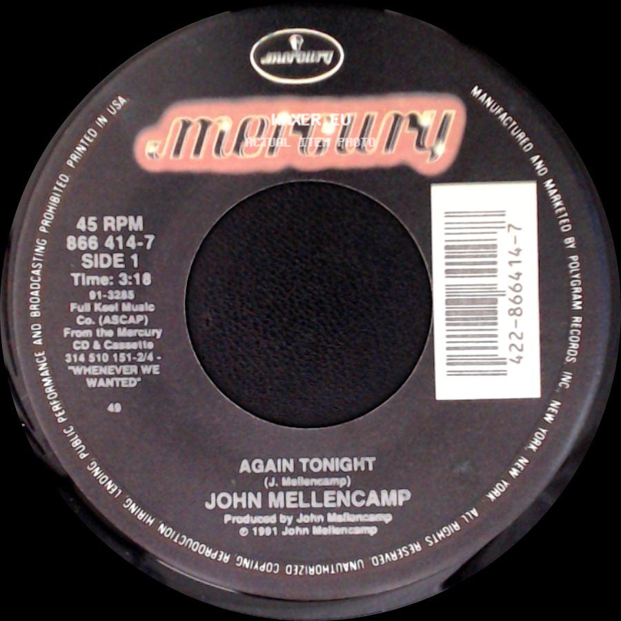 John Mellencamp - Again Tonight / Get A Leg Up (Live) side A