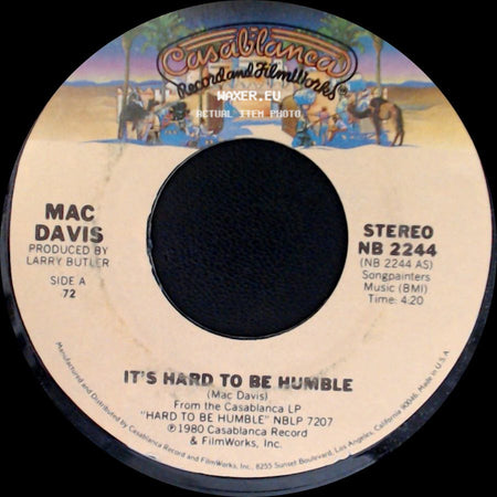 Mac Davis - It's Hard To Be Humble / The Greatest Gift Of All side A