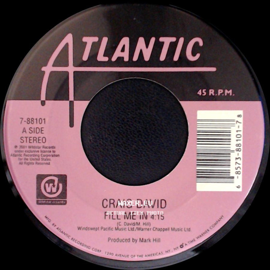 Craig David - Fill Me In / 7 Days side A