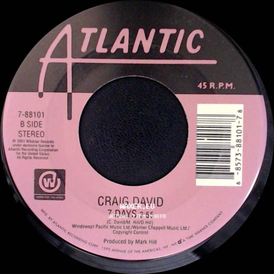 Craig David - Fill Me In / 7 Days side B