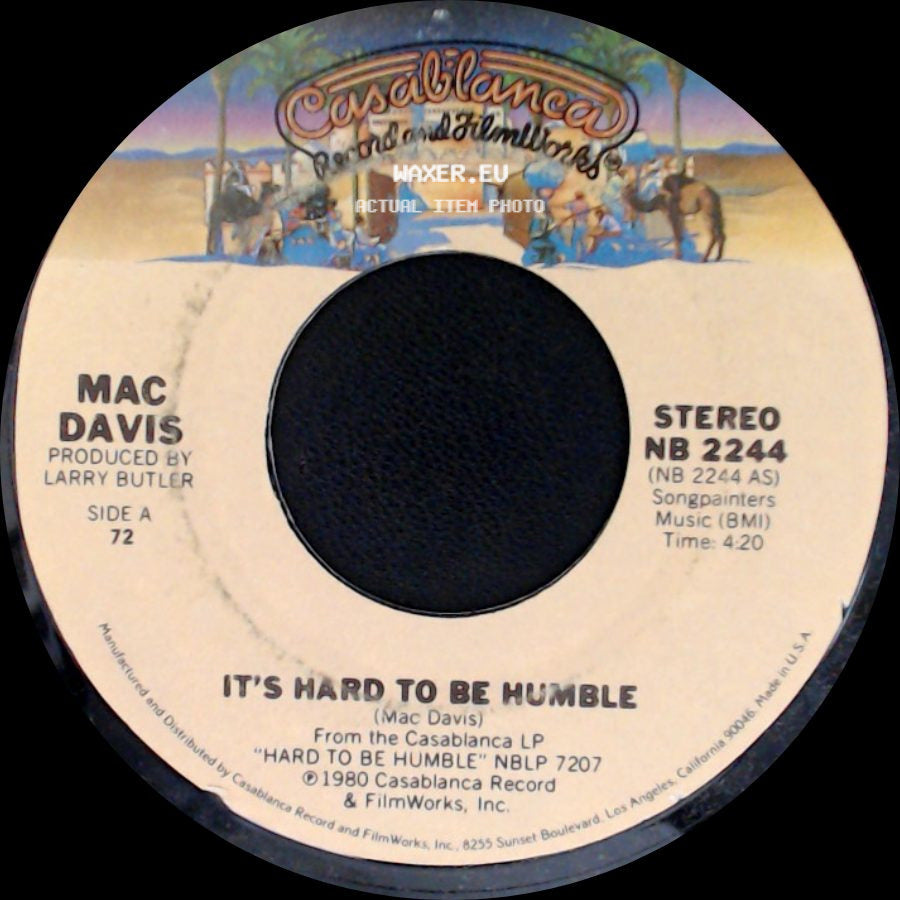 Mac Davis - It's Hard To Be Humble / The Greatest Gift Of All side A