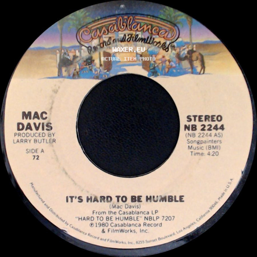 Mac Davis - It's Hard To Be Humble / The Greatest Gift Of All side A