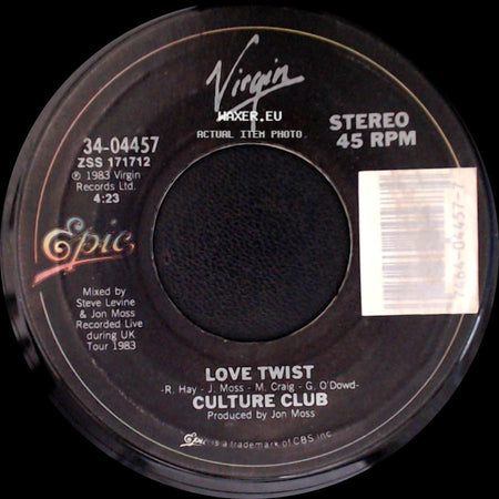Culture Club - It's A Miracle / Love Twist side B