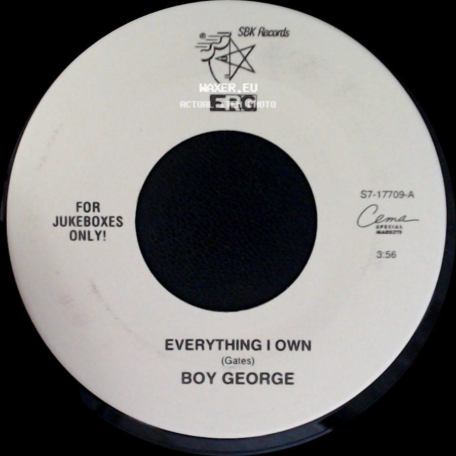 Boy George / Boy George & Culture Club - Everything I Own / Miss Me Blind side A