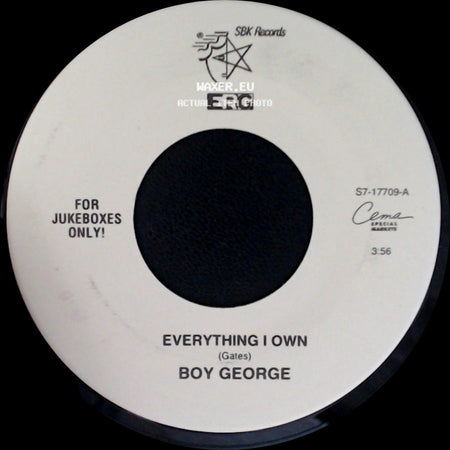 Boy George / Boy George & Culture Club - Everything I Own / Miss Me Blind side A
