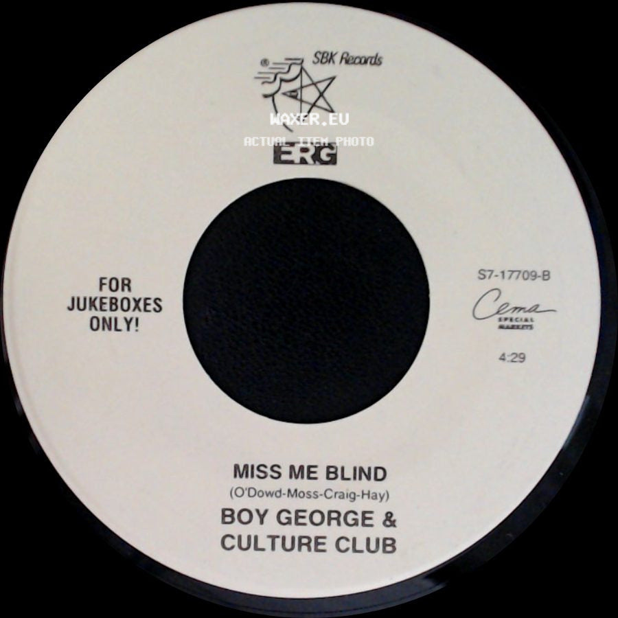 Boy George / Boy George & Culture Club - Everything I Own / Miss Me Blind side B