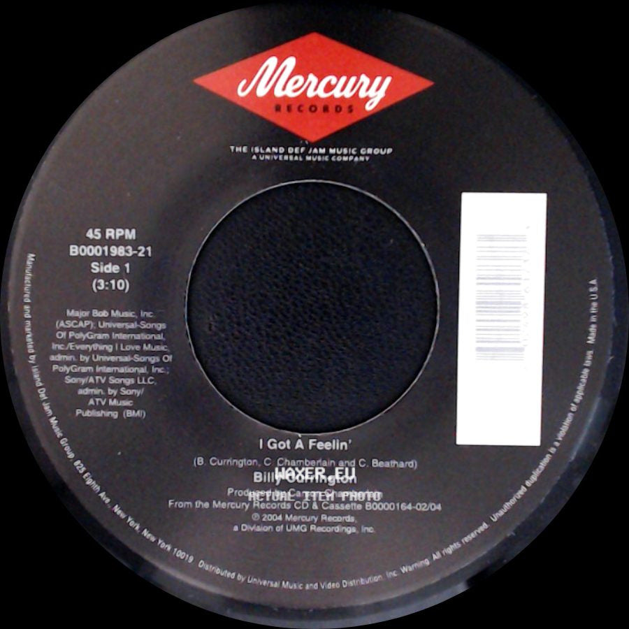 Billy Currington - I Got A Feelin' / Time With You side A