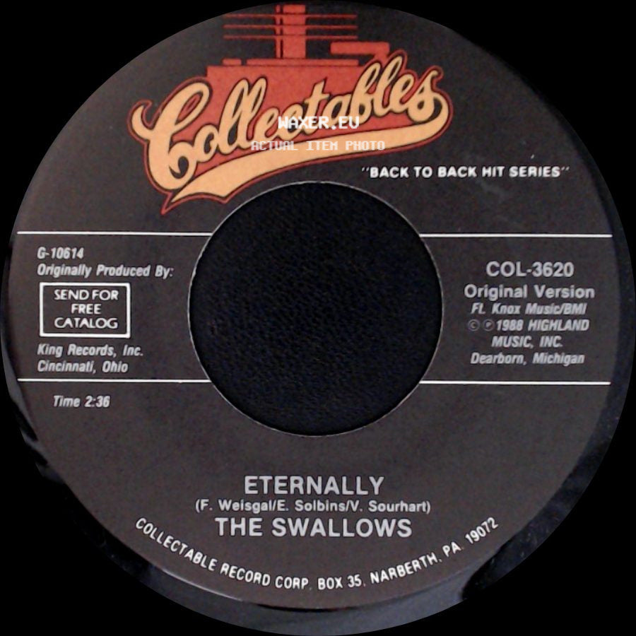 The Swallows - It Ain't The Meat (It's The Motion) / Eternally side B
