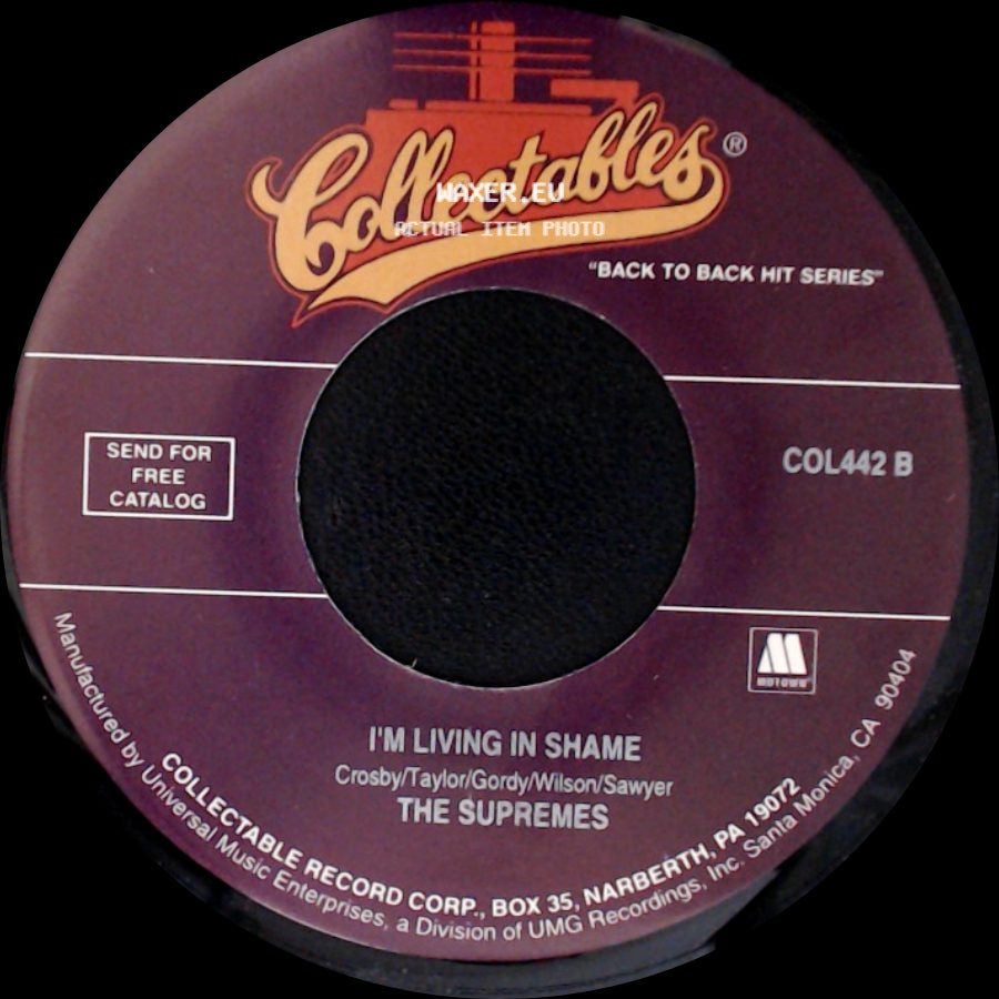 The Supremes - I'm Living In Shame / Someday We'll Be Together side A