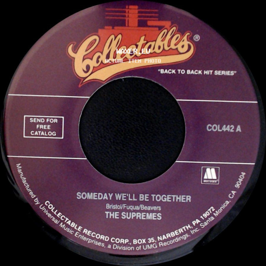 The Supremes - I'm Living In Shame / Someday We'll Be Together side B