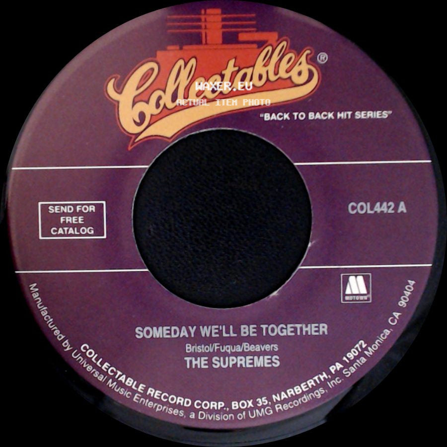 The Supremes - Someday We'll Be Together / I'm Living In Shame side A