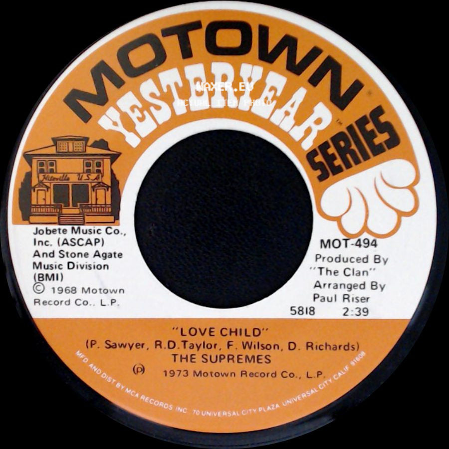 The Supremes - Some Things You Never Get Used To / Love Child side B