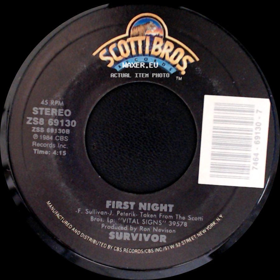 Survivor - First Night / I Can't Hold Back side A
