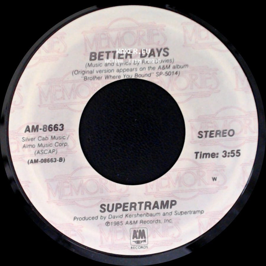 Supertramp - Better Days / Cannonball side A