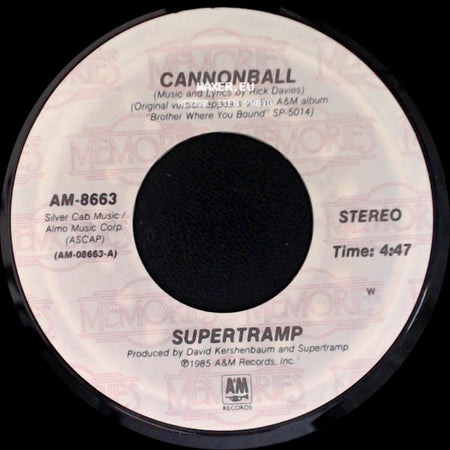 Supertramp - Cannonball / Better Days side A