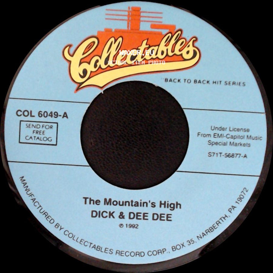 Bob Lind / Dick & Dee Dee - Elusive Butterfly / The Mountain's High side B