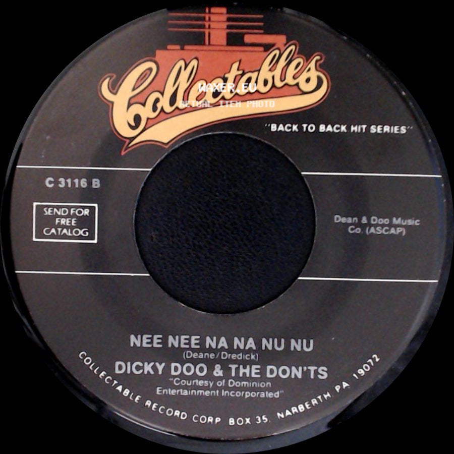 Dicky Doo & The Don'ts - Nee Nee Na Na Nu Nu / Click Clack side A