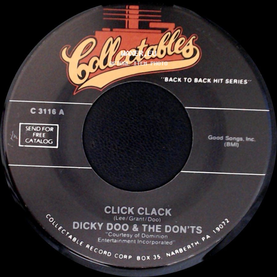 Dicky Doo & The Don'ts - Nee Nee Na Na Nu Nu / Click Clack side B