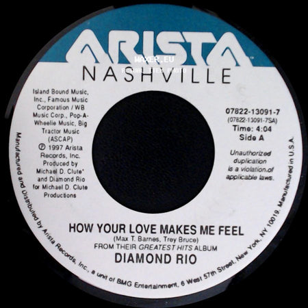 Diamond Rio - How Your Love Makes Me Feel / Imagine That side A